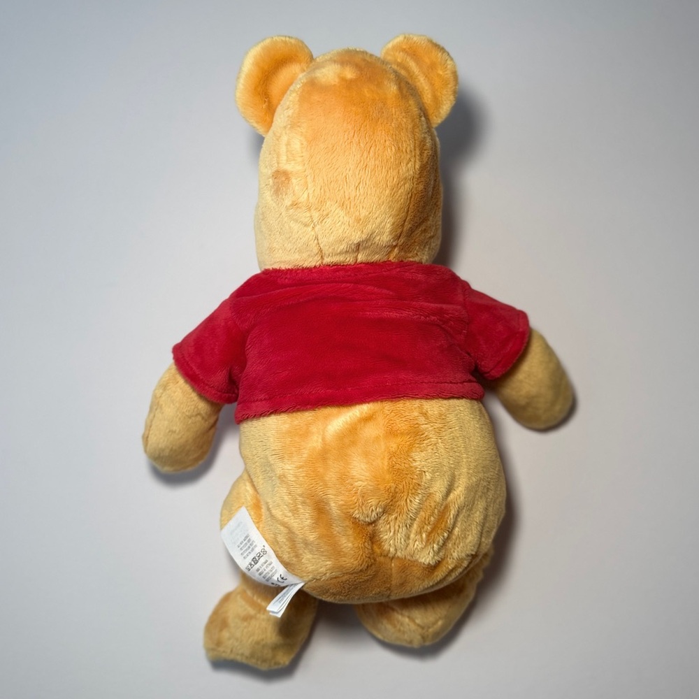 Disney Pooh Bear Plush Toy - Red and Tan - Picture 3 of 5
